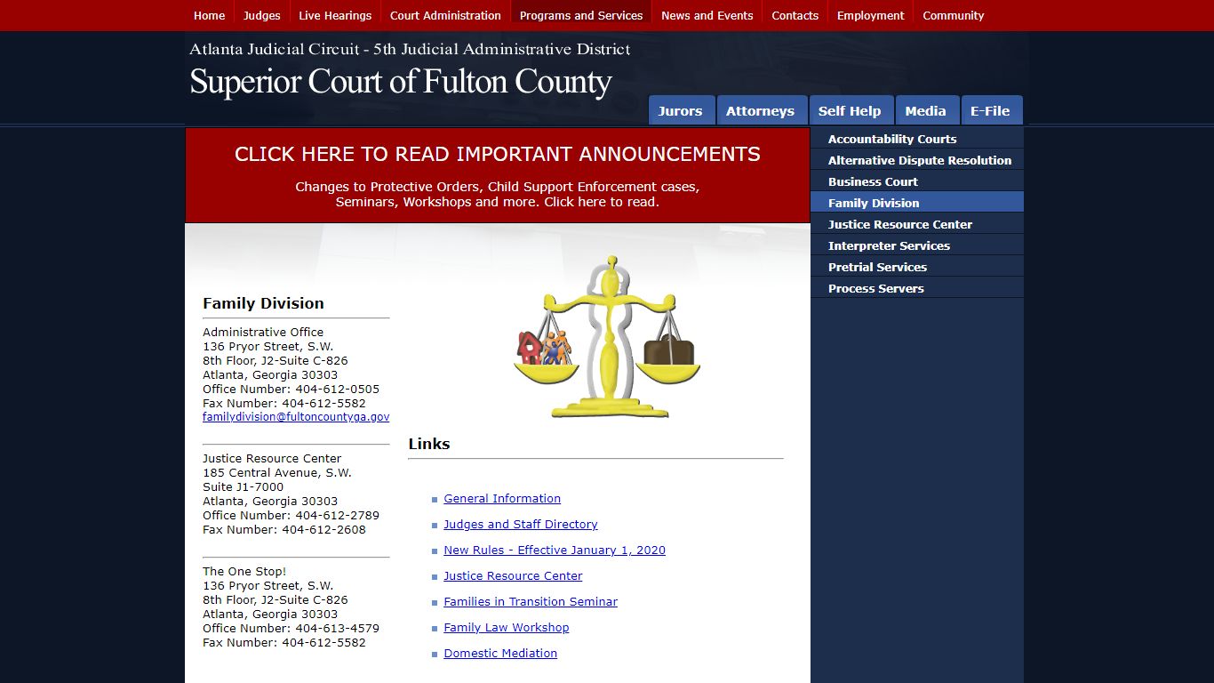 Family Division - Superior Court of Fulton County